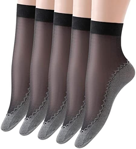 תחתית כותנה נשים גרביים אתלטים המריצים גרביים ללא החלקה 5 זוגות גרביים נושמות דפוס דפוס מוצקות בגרביים אמצעיות
