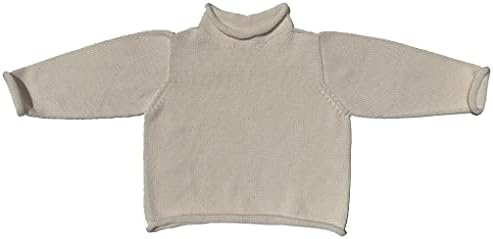 ברנדוליו מסרק כותנה סוודר סוודר שרוול ארוך חלק לתינוק, תינוקות ופעוט
