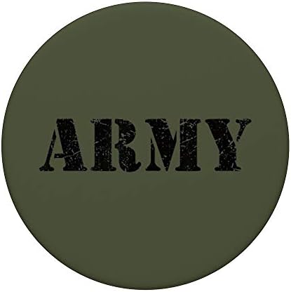 ארהב וינטג 'רטרו ארהב צבא צבאי לוגו זית ירוק גברים מתנה פופ -פופגריפ: אחיזה הניתנת להחלפה לטלפונים וטבליות