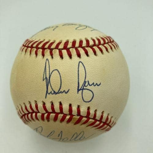 סנדי קופקס נולן ראיין ובוב פלר חתמו על בייסבול ליגה אמריקאית JSA COA - כדורי בייסבול עם חתימה