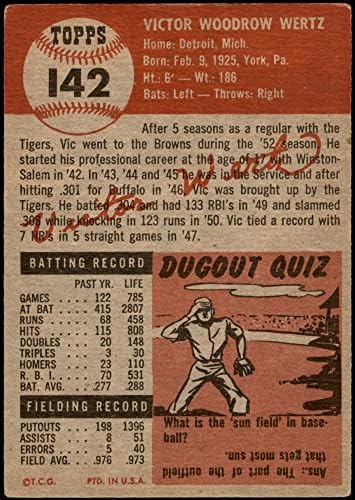 1953 Topps 142 Vic Wertz St. Louis Browns VG Browns
