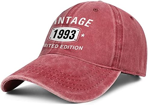 מתנות יום הולדת 30 לה / לו בציר 1993 כובע יום הולדת מתנות לגברים נשים
