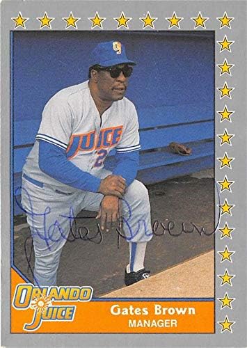 מחסן חתימה 587025 גייטס בראון חתימה כרטיס בייסבול - 1990 ליגה בכירה של פסיפיק - מס '1999 אורלנדו מיץ 67