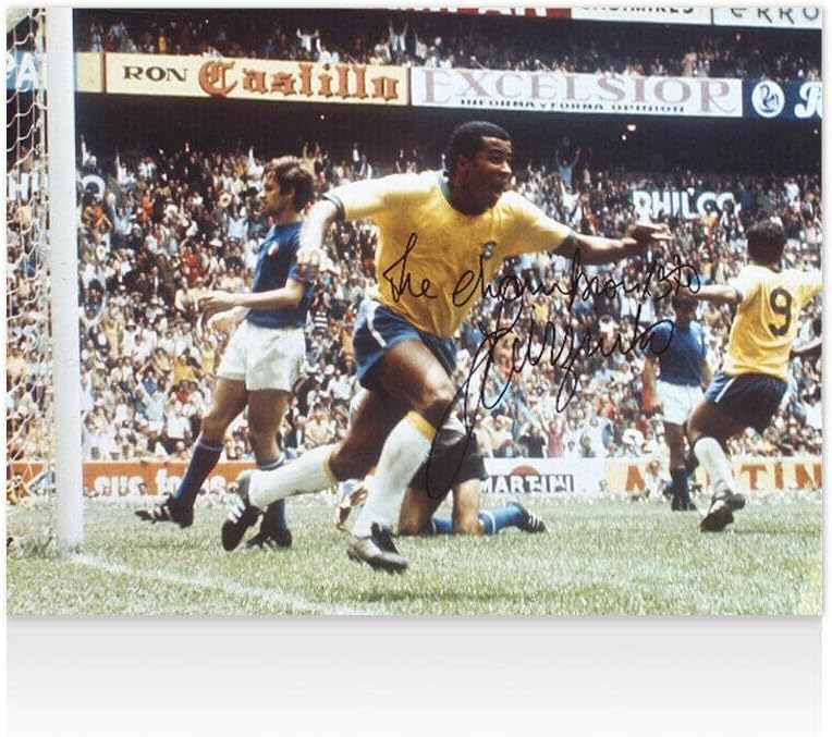 JAIRZINHO חתמה על ברזיל צילום - 1970 חתימה סופית בגביע העולם - תמונות כדורגל עם חתימה