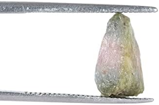 Gemhub מוסמך ריפוי רופף קריסטל ירוק טורמלין מחוספס 4.85 סמק. אבן חן רופפת לאבן צ'אקרה.
