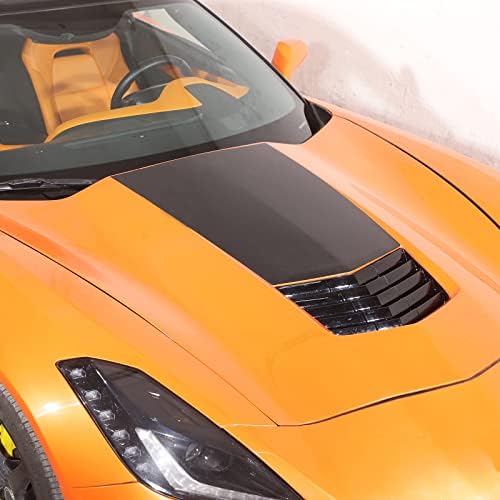 Llkuang Hood Vent מדבקות יצירתיות מתאימות לשברולט קורבט C7 2014-2019, מכונית מכסה המנוע דגל כוכב ויניל מדבקה מדבקה מדבקה אביזרים חיצוניים