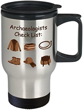 ארכיאולוגים ארכיאולוגיה ספל נסיעות קפה הטוב ביותר אנתרופולוגים ייחודיים מצחיקים כוס תה רעיון מושלם לגברים ארכיאולוגים נשים