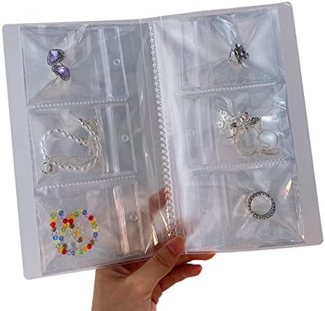 תיק אחסון תכשיטים, 1 סט אטום למים עמיד בפני תכשיטים תיק אחסון תכשיטים PVC כיס אחסון תכשיטים אבק אבק מעשי לכיס אחסון תכשיטים ביתי