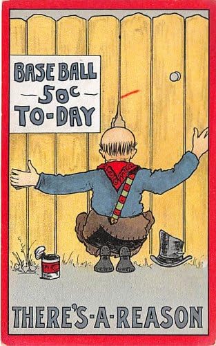 גלויה בייסבול של כדור בסיס