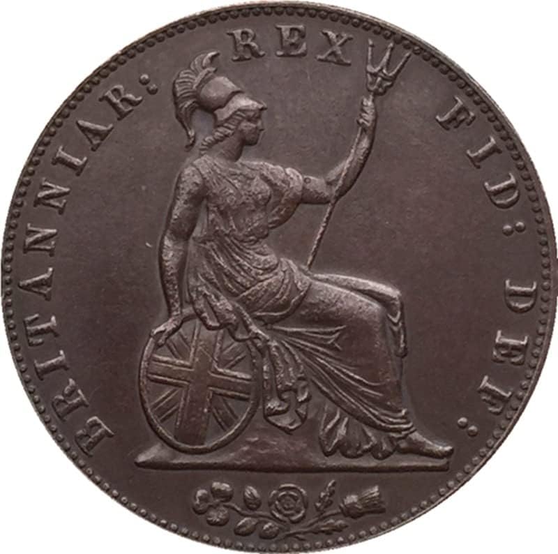 1831 מטבעות בריטים טהור נחושת טהורה אוסף מלאכה של מטבעות דולר עתיק כסף עתיק