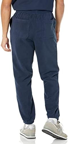 מכנסיים עם תחתית סגורה של פוליאסטר ממוחזר עם התאמה רגילה של אמזון מודעת לגברים