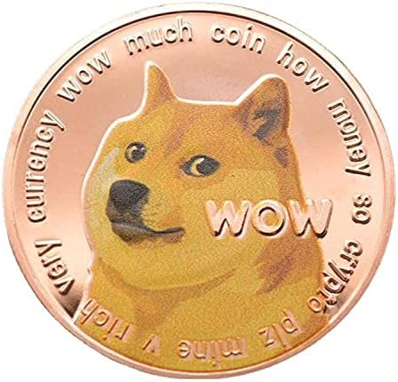 מטבעות הנצחה 1oz Dogecoin מטבע זיכרון מצופה זהב מצופה מטבע Cryptocurrency2021 מהדורה מוגבלת מטבע אספנות עם מקרה מגן