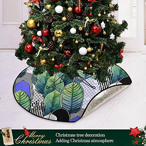 צבע הלקוניה משאיר מחצלת עץ חג המולד עץ עץ עץ עץ עמדת מגש שטיח מתחת לאביזר עץ חג המולד להגנה על הרצפה אספקת בית 28 אינץ '