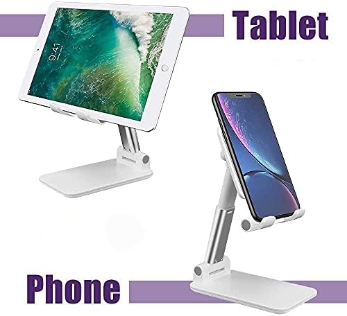עמדת טבליות לשולחן העבודה, מחזיק שולחן עבודה טלפוני מתקפל בגובה מתקדם, גובה טלפון טלפוני עבור IPad Pro 7-10 אינץ