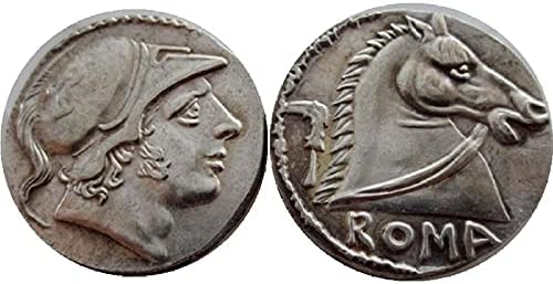 מכסף עתיק רומא עתיקה העתק הזכר העתק זיכרון מטבע מטבע מטבע חובבים אוסף מלאך קלטת מזכרת מתנה ביתית RM22