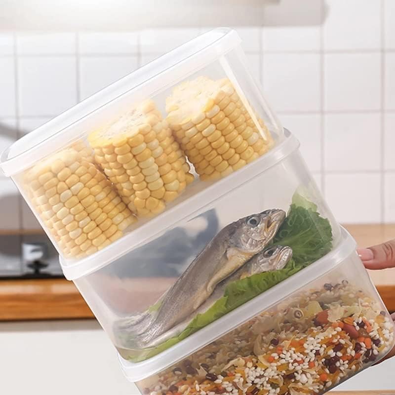 מזון מיכל אחסון קופסא פלסטיק שקוף מזון צנצנת מטבח אחסון שימור תיבת מכולות
