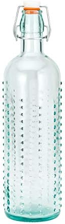 בקבוק הרמטי של קיפוד ביתי, 34 אונקיות נוזלים, זכוכית ממוחזרת ירוקה שקופה