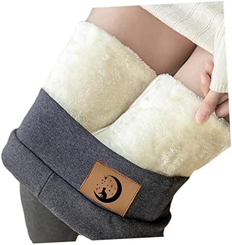 Xiloccer Sherpa Gleece חותלות מרופדות לנשים מכנסיים חמים בחורף מותניים גבוהים חותלות עבות