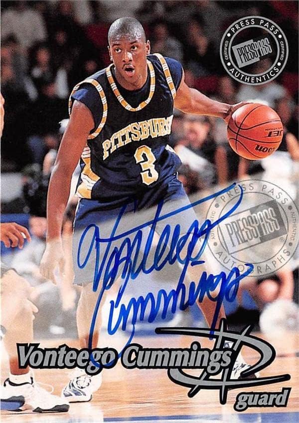 Vonteego Cummings חתום כרטיס כדורסל 1999 Press Pass Rookie VC3 - כרטיסי כדורסל לא חתומים