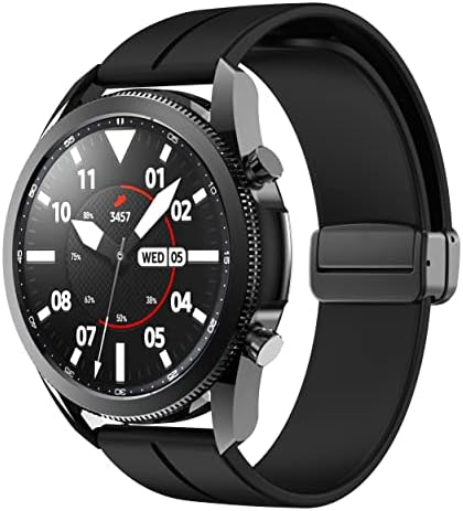 רצועות שעון 22 ממ רצועות החלפת סיליקון תואמת עבור Garmin vivoactive 4/ Galaxy Watch 3 45 ממ/ gen 5/ עבור Huawei GT2 46 ממ/ GT2 Pro 46