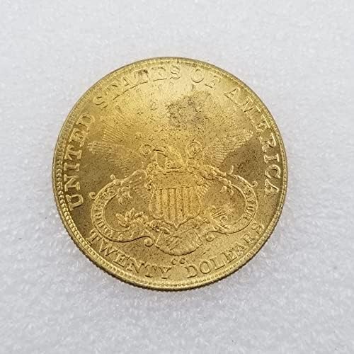 מלאכות עתיקות 1878 סמק מהדורת מטבעות זהב אמריקאיות דולרי כסף זרים סבבי כסף