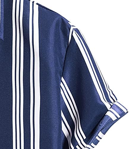 חולצות שמלה בדוגמת הגברים של Xiloccer פס חולצות טאל חולצות גברים טשירטים מערביים כפתור מערביים חולצות מותג T לחולצות לגברים