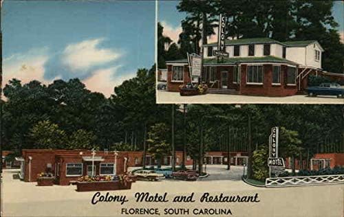 המושבה מוטל ומסעדה פירנצה, דרום קרוליינה בריטניה המקורי גלוית וינטג