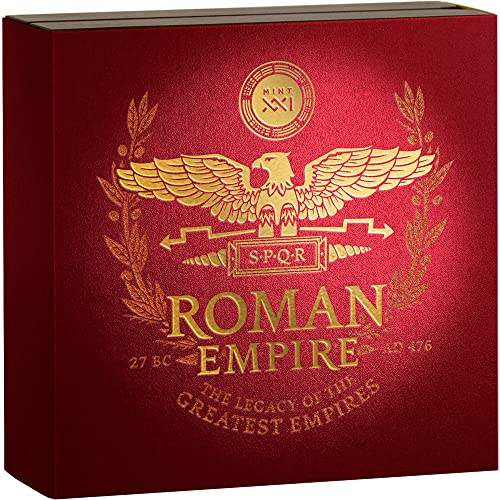 2023 De Legacy of the Great Empires Powercoin Roman Empire 2 Oz מטבע כסף 2000 פרנק קמרון 2023 גימור עתיק