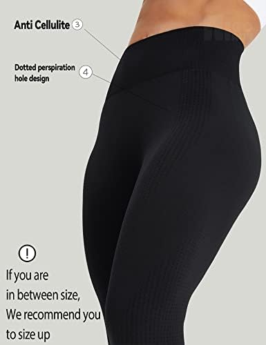 HIGORUN נשים חלקות חותלות מחייכות קווי מתאר אימון מותניים גבוה מכנסי יוגה