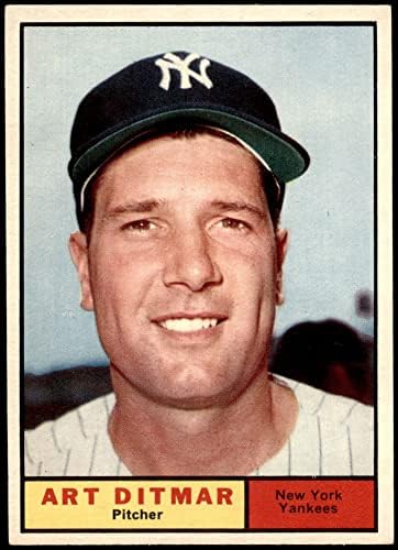 1961 Topps 510 Art Ditmar New York Yankees Ex/Mt Yankees
