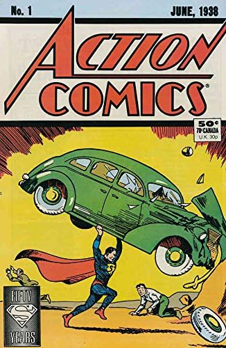 קומיקס אקשן 1; די. סי. קומיקס / הדפסה מחדש של יום השנה ה-50