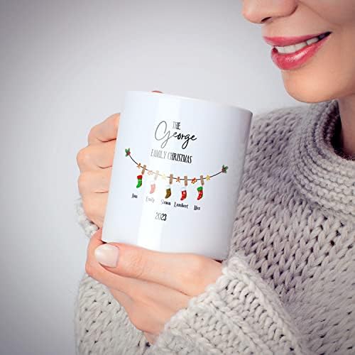המשפחה חג המולד גרב קפה ספל-ביטוי אהבה מתנת רעיון עבור אבא אמא אחות אח-מתוק מרשים חג המולד כוס-11 עוז או 15 עוז