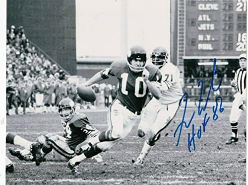 פראן טרקנטון מינסוטה ויקינגס HOF 86 פעולה חתומה 8x10 - תמונות NFL עם חתימה