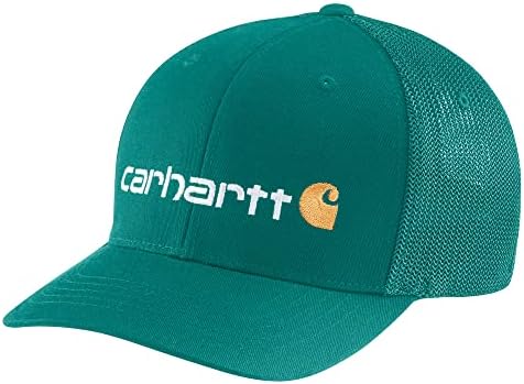 Carhartt Mens מחוספס מחוספס על גמיש קנבס מצויד בחזרה כובע גרפי