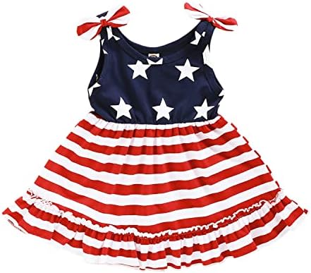 ליסמוץ פעוטות בנות תינוקות 4 ביולי לבוש יום עצמאות תלבושת ילדים דגל אמריקאי בגדים פטריוטיים