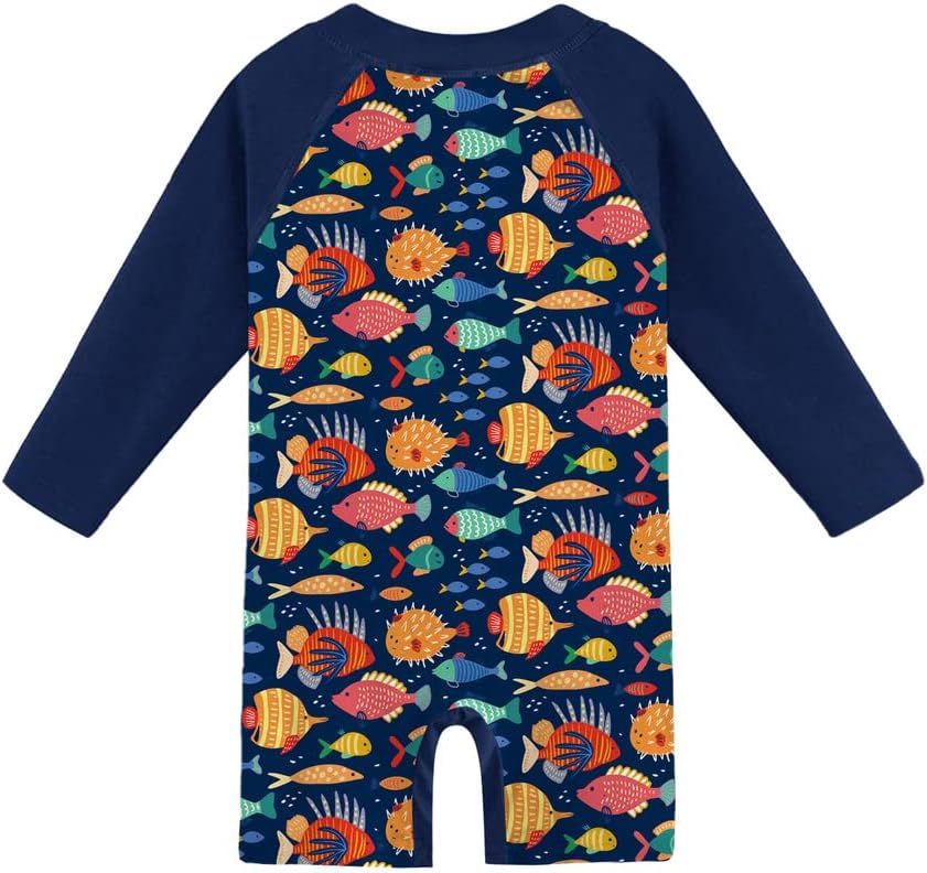 Besserbay Baby upf 50+ חתיכה אחת בגד ים שמש מגן על בגדי ים שרוול ארוך 0-36 חודשים