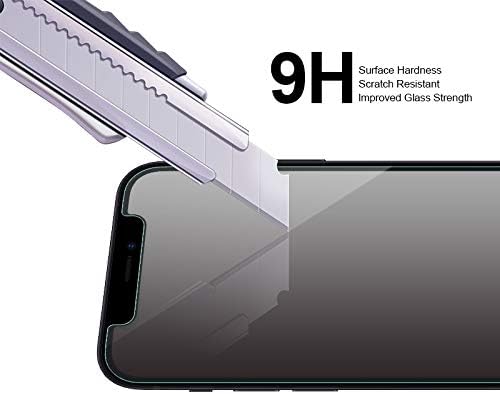 Supershieldz מיועד ל- Apple iPhone 12 ו- iPhone 12 Pro מגן על מסך זכוכית מחוסמת עם אנטי שריטה, ללא בועה